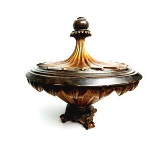 Ornate‎ Decorative Bowl/Vase Decor Item Very Heavy  Preowned
